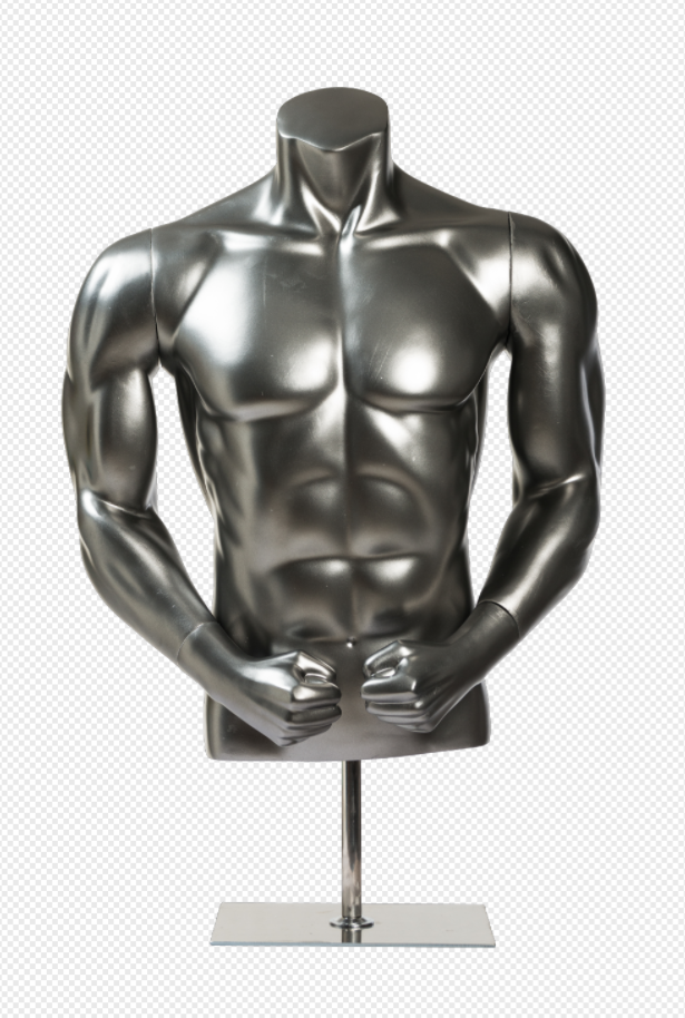 Plus Size Mens Dress Torso muscular Mannequin