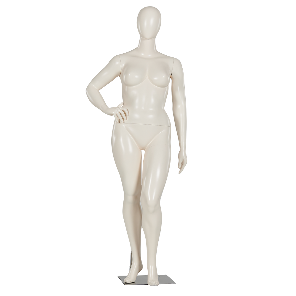 Manequim feminino feminino de corpo inteiro plus size