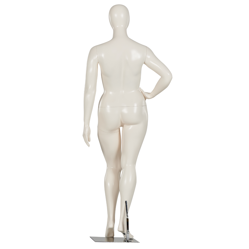 Plus Size Full Body Female Mannequin with Hand on Hip