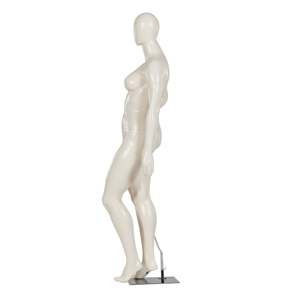 Plus Size Full Body Female Mannequin with Hand on Hip