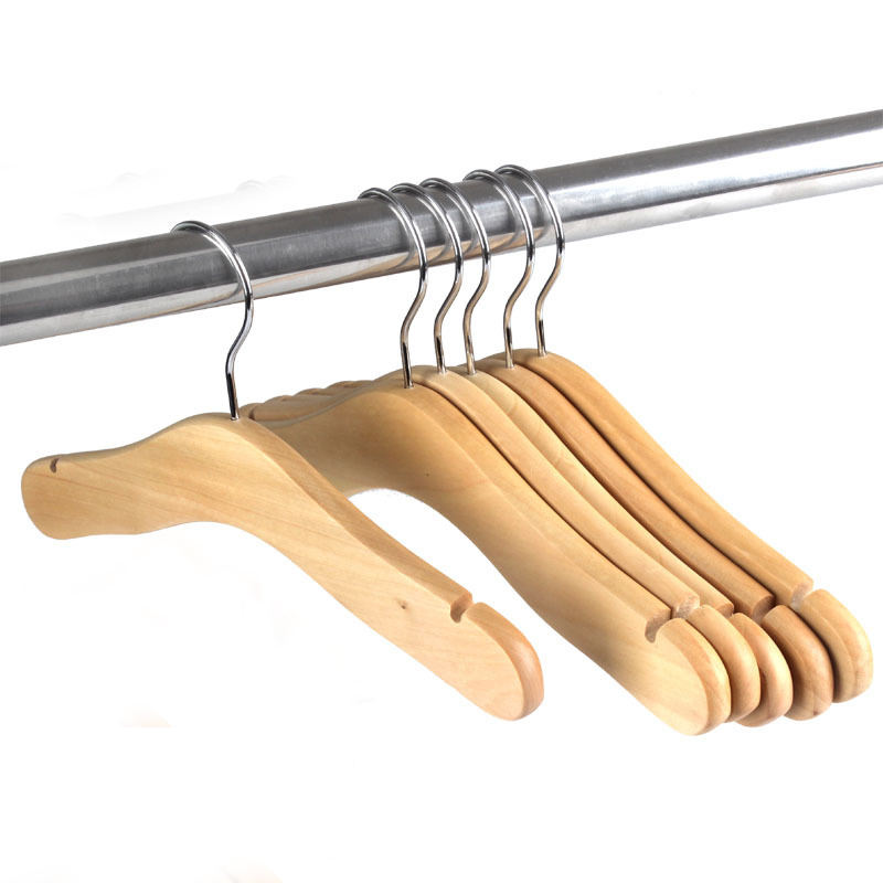 Baby's Wooden Top Hanger with Chrome Hook