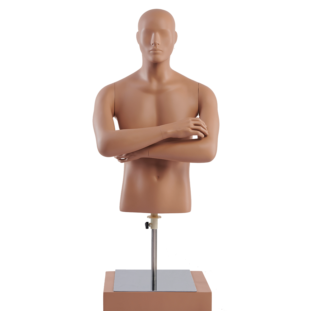 Half Body Male Torso Dummy Dress Form Tailoring