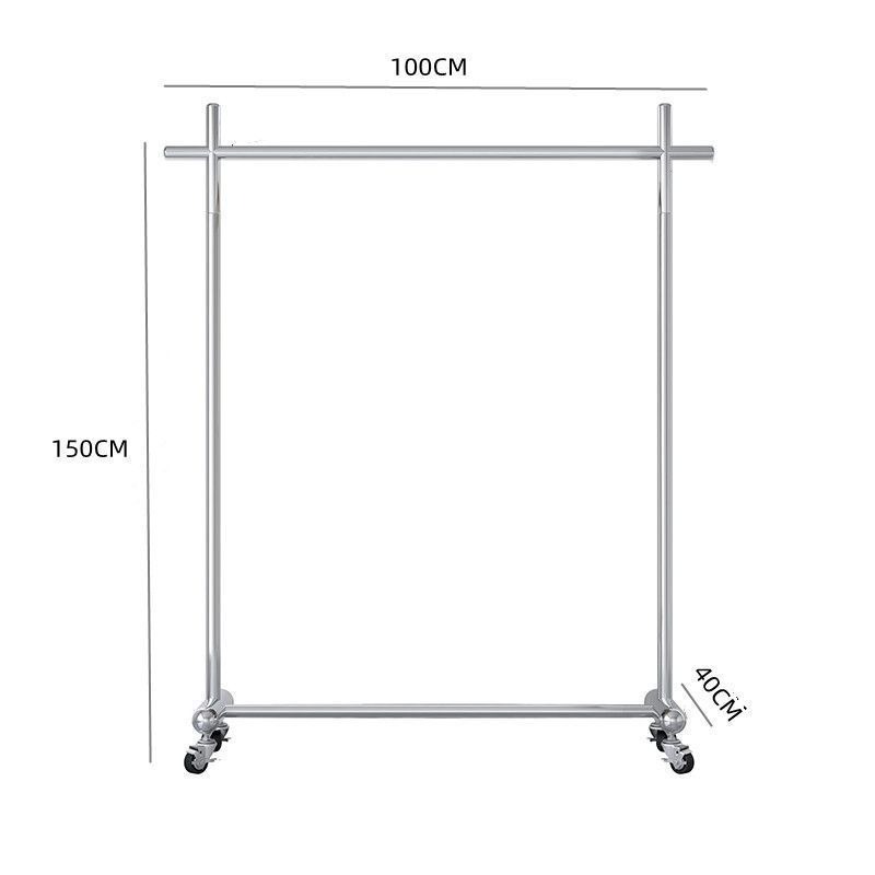 Metal Clothing Rack Standing Garment Rack Boutique Rolling Display Rack