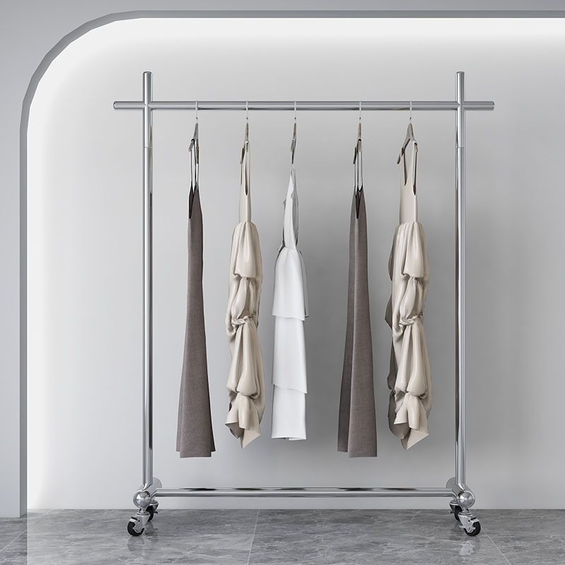 Metal Clothing Rack Standing Garment Rack Boutique Rolling Display Rack