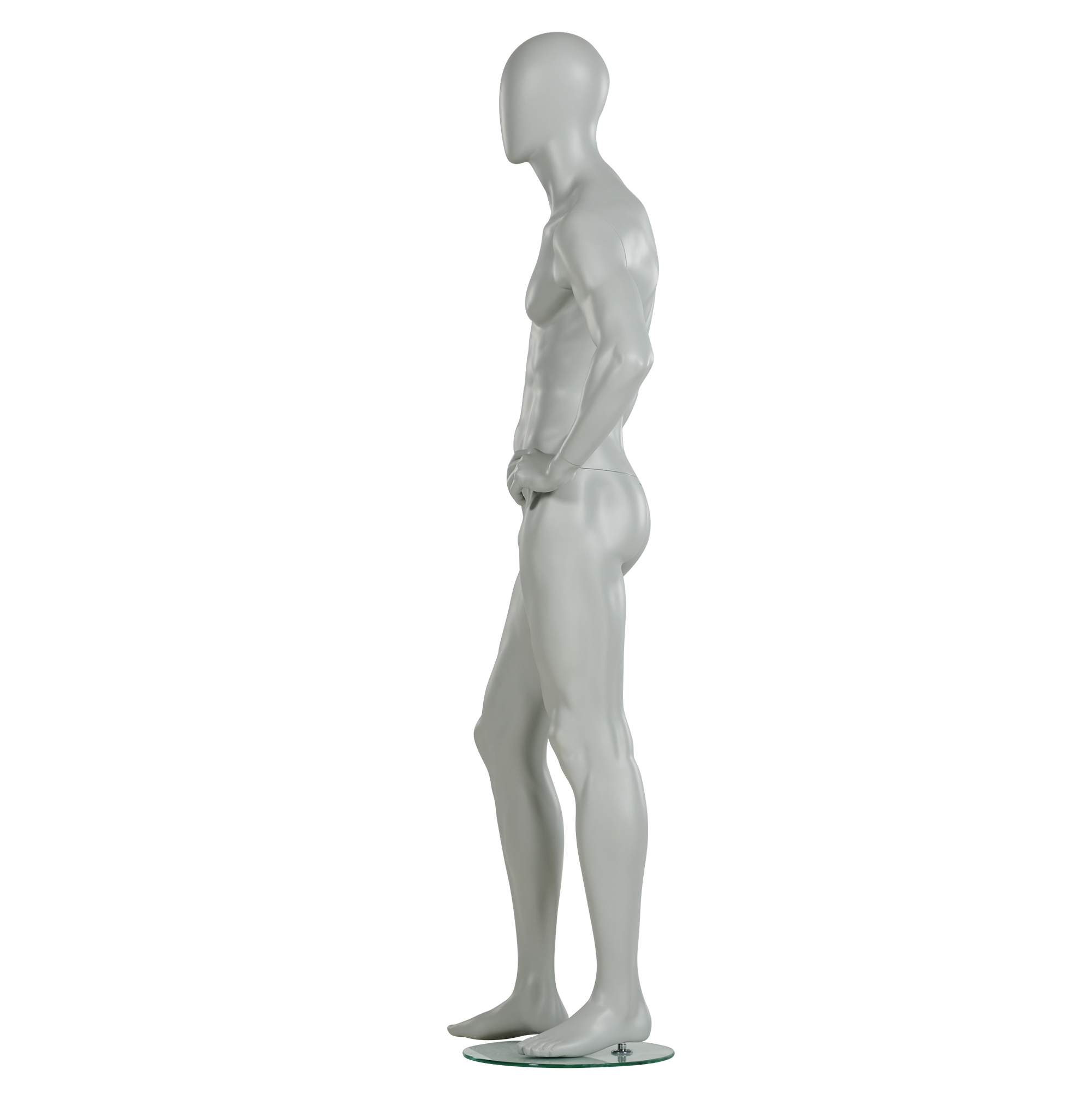 Standing Male Fashion Mannequins With Egg Head