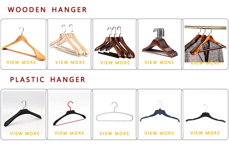 Wide Shoulder Wooden Suit Hangers with Non Slip Pants Bar