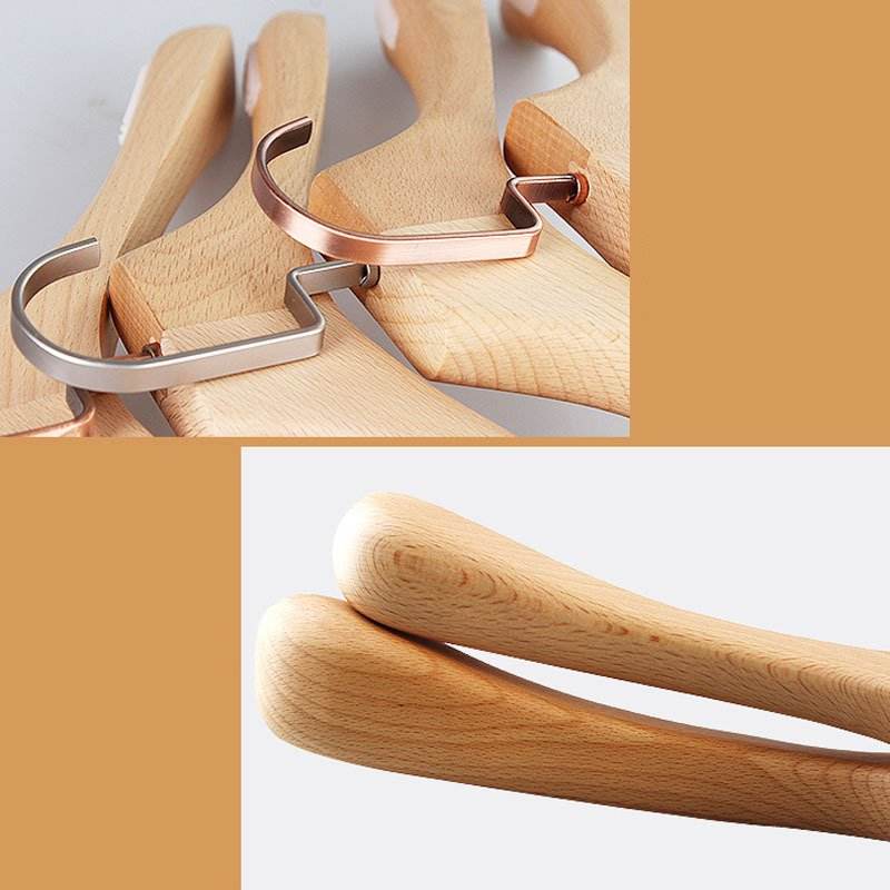 Black Wooden Suit Clothes Hangers