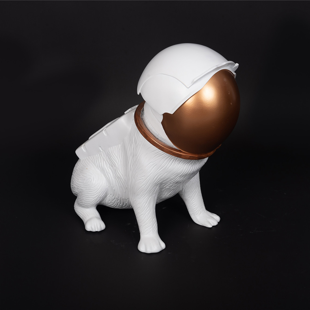 Realistic Chrome Dog Mannequin