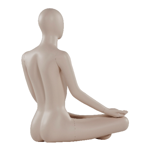 Curvy Female Yoga Sitting Mannequin