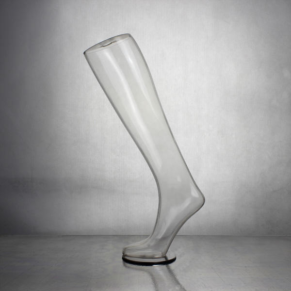 transparent PVC foot mannequin sock display