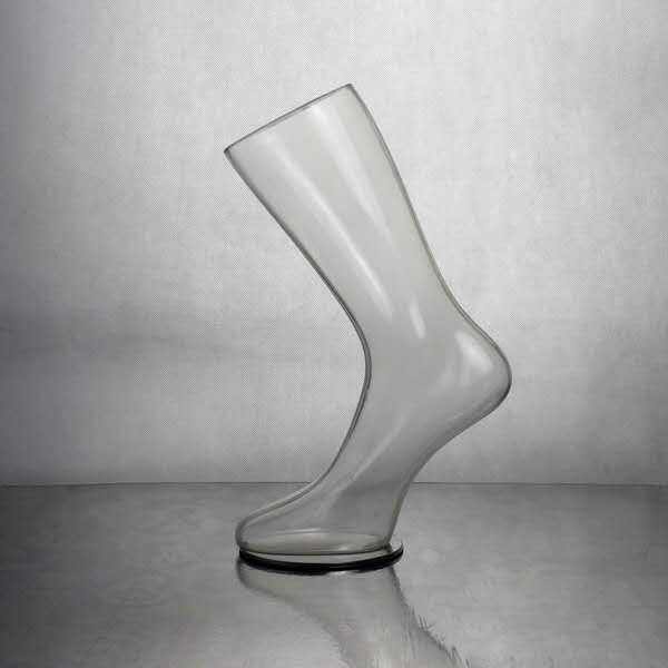transparent PVC foot mannequin sock display