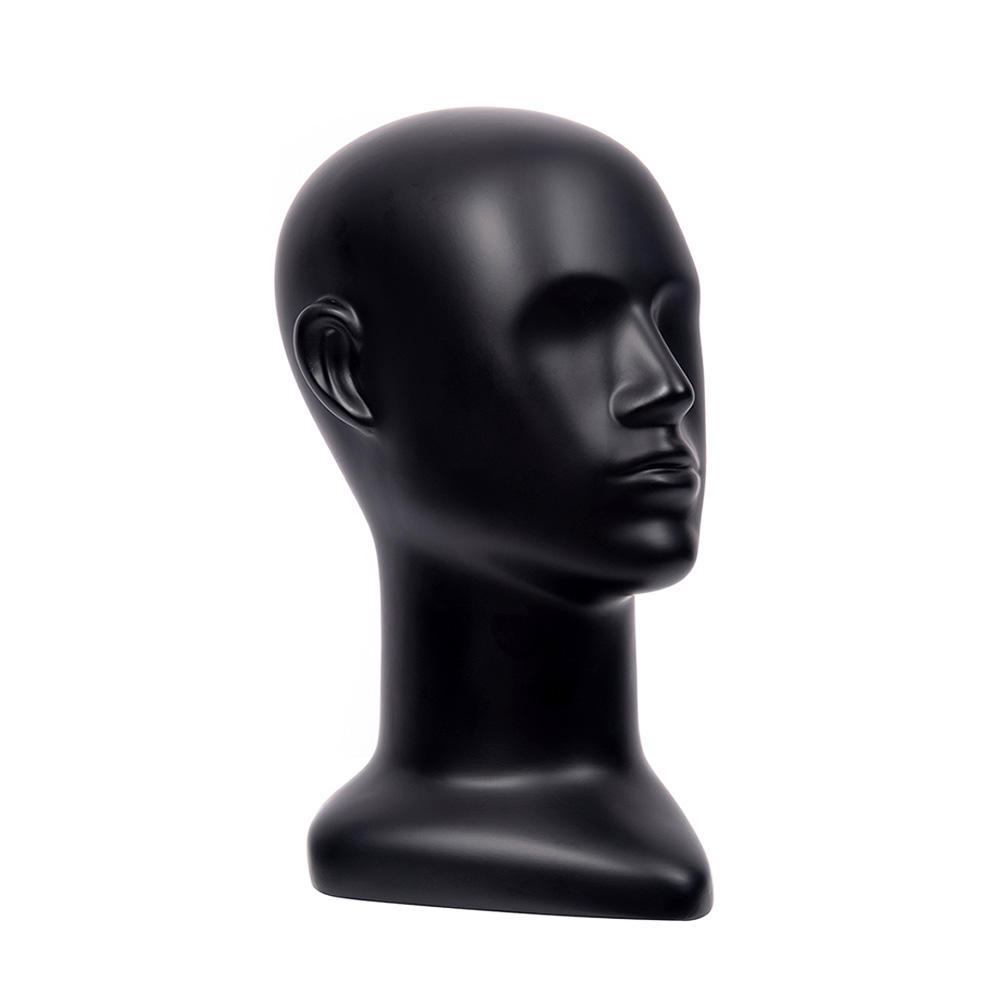 realistic-male-fiberglass-mannequin-head-for-hat and Sunglasses display