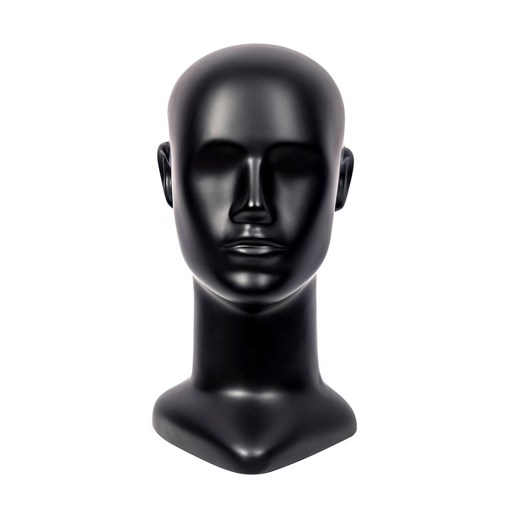 realistic-male-fiberglass-mannequin-head-for-hat and Sunglasses display