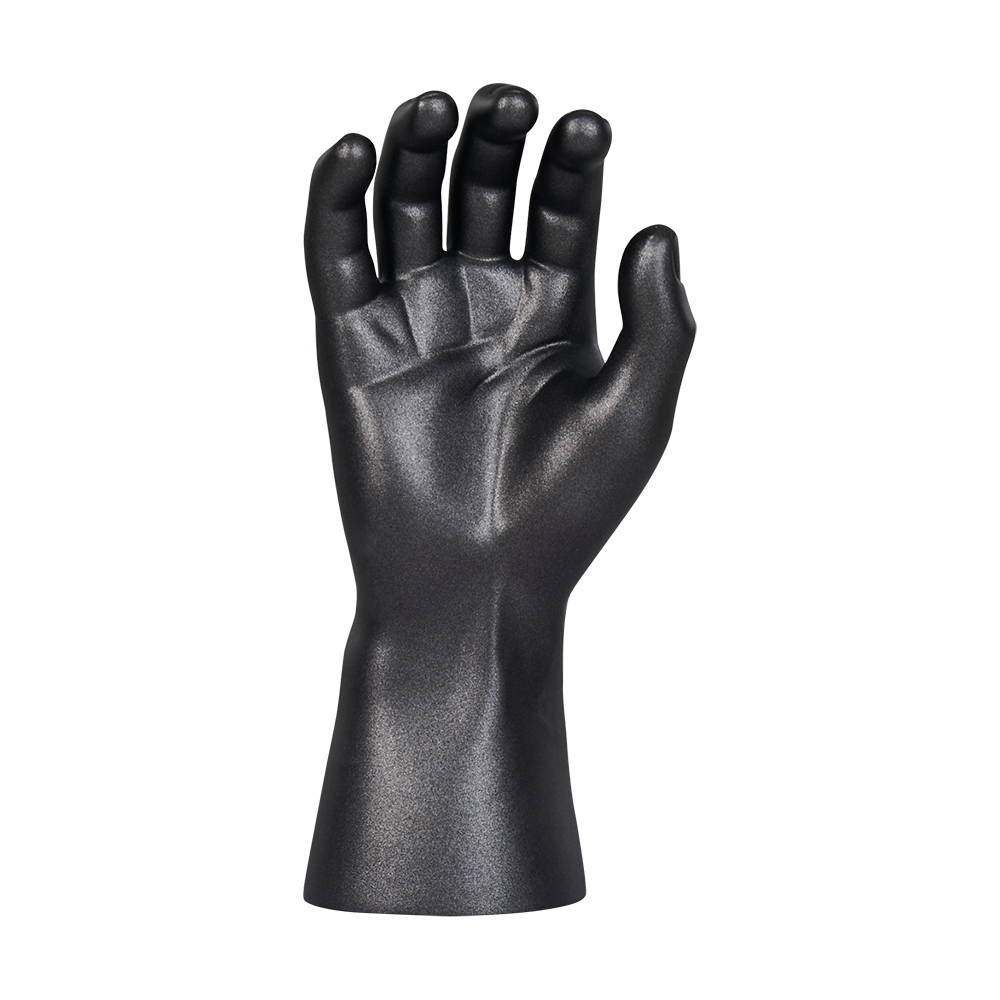 Black Plastic Male Realistic Mannequin Hand For Glove Display