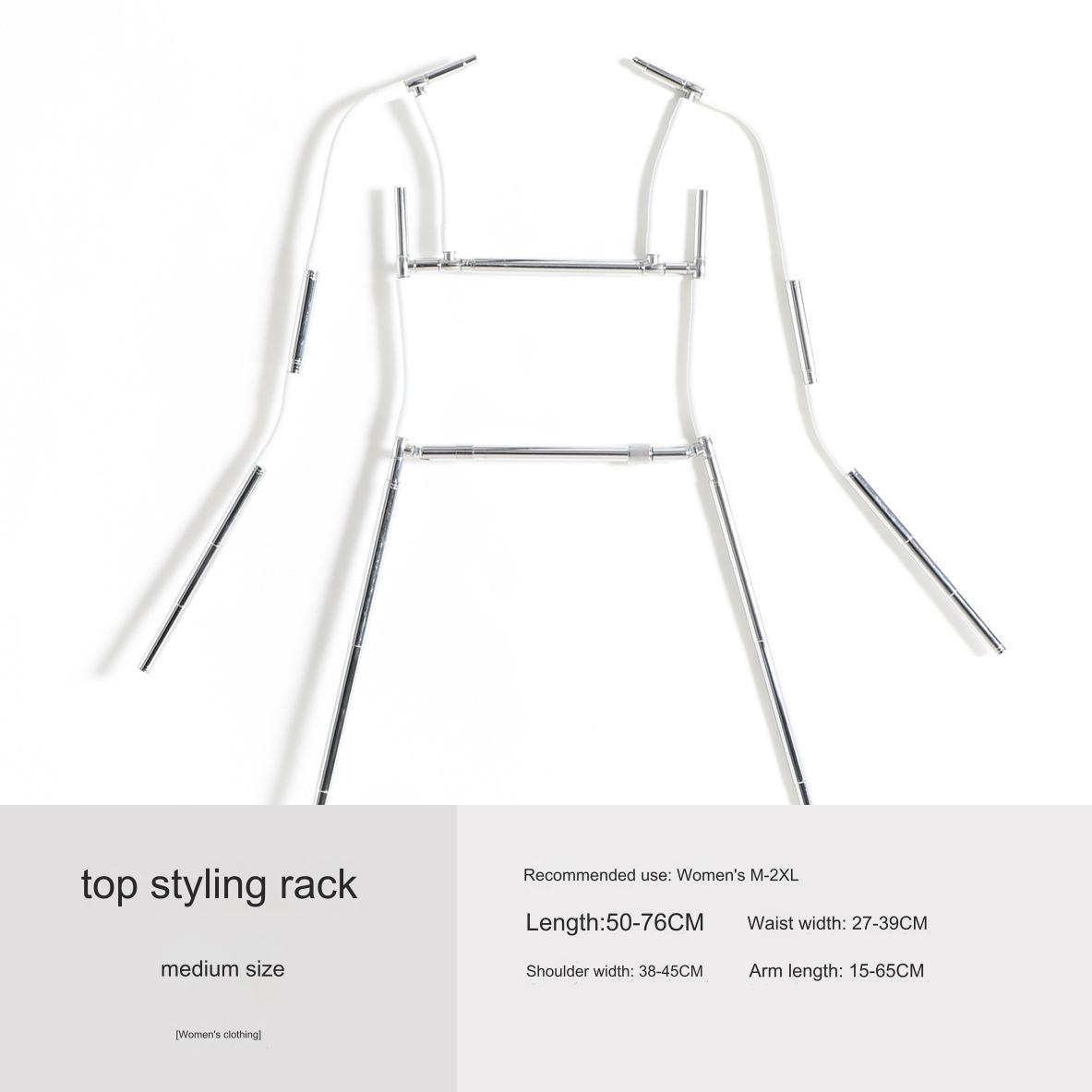 Metal Body Shape Clothing Display racks with Adjustable Fashionable Dress Form