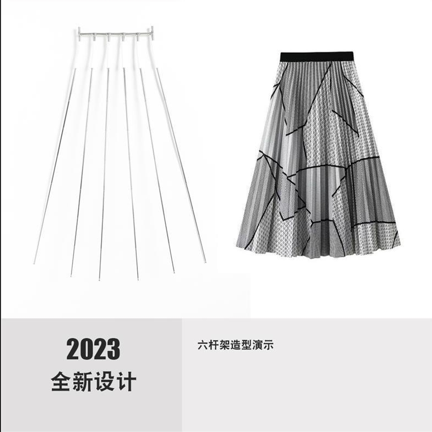 Multi-pole skirt positioning skirt shooting modeling invisible hanger