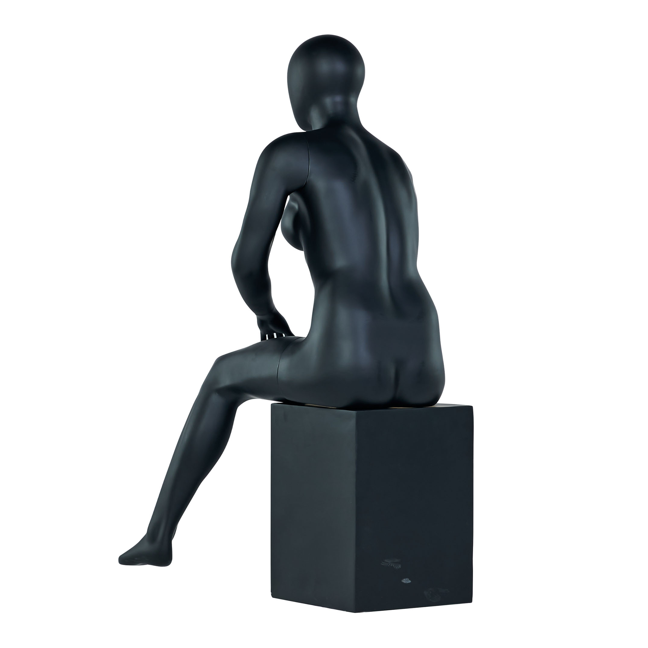 Fiberglass Display Sitting Female Mannequin