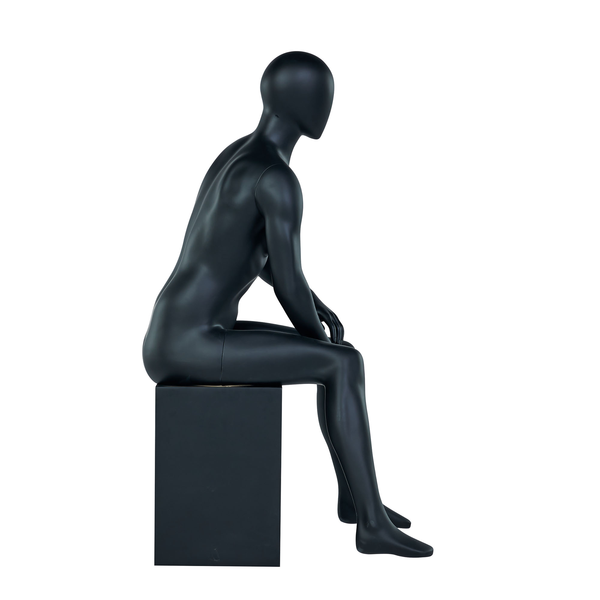 Fiberglass Display Sitting Female Mannequin