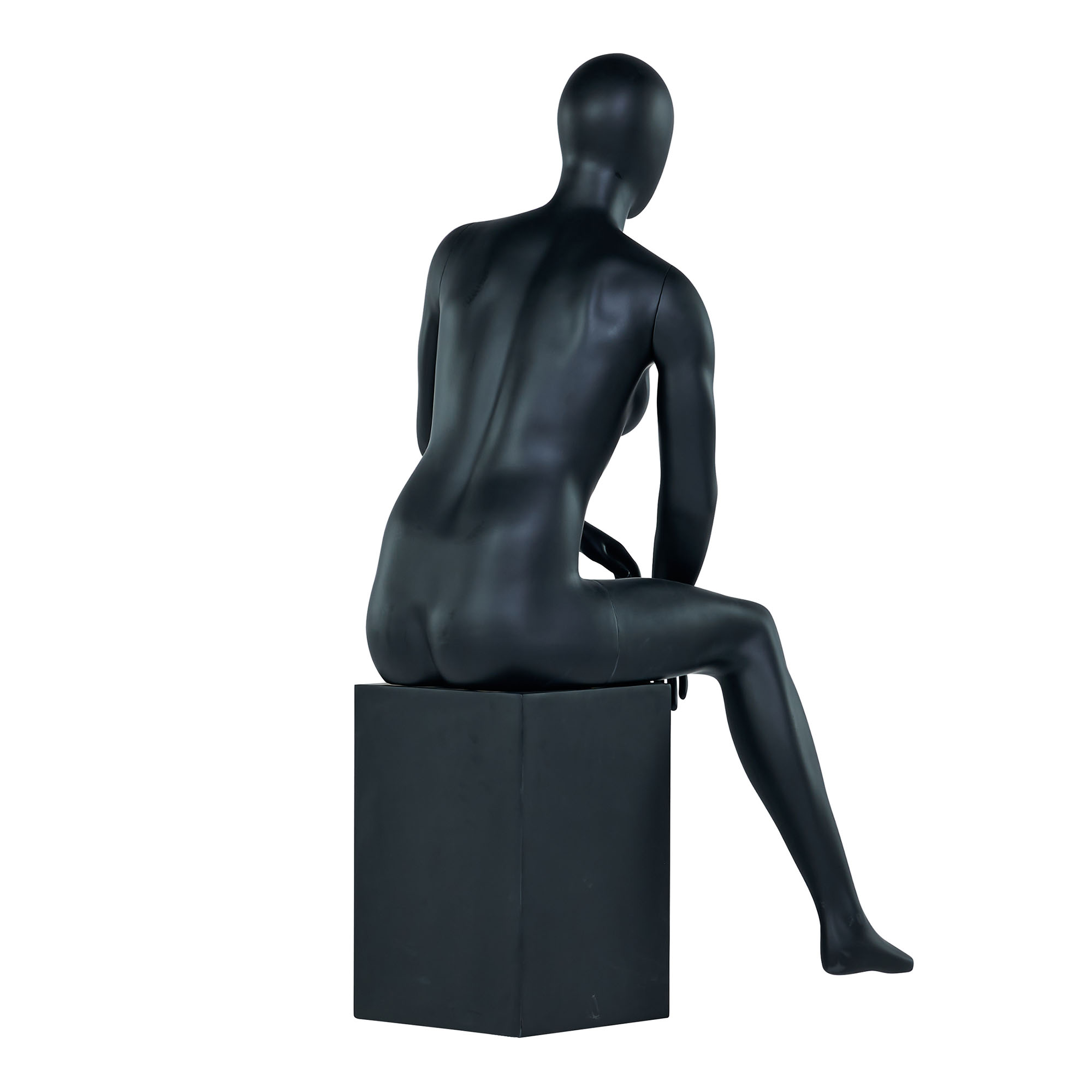 Fiberglass Display Sitting Female Mannequin