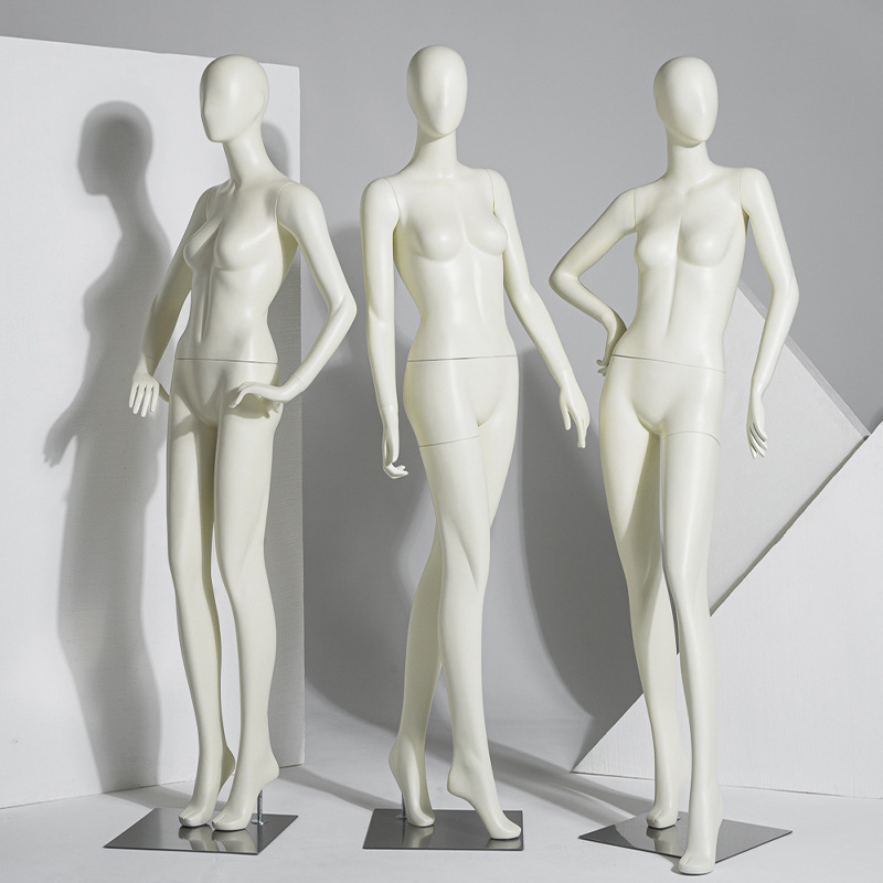 Shop Display Fiberglass Woman Dummy with egg head