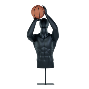 Männlicher Halbkörper-Basketball-Mannequin-Torso mit vollem Rücken