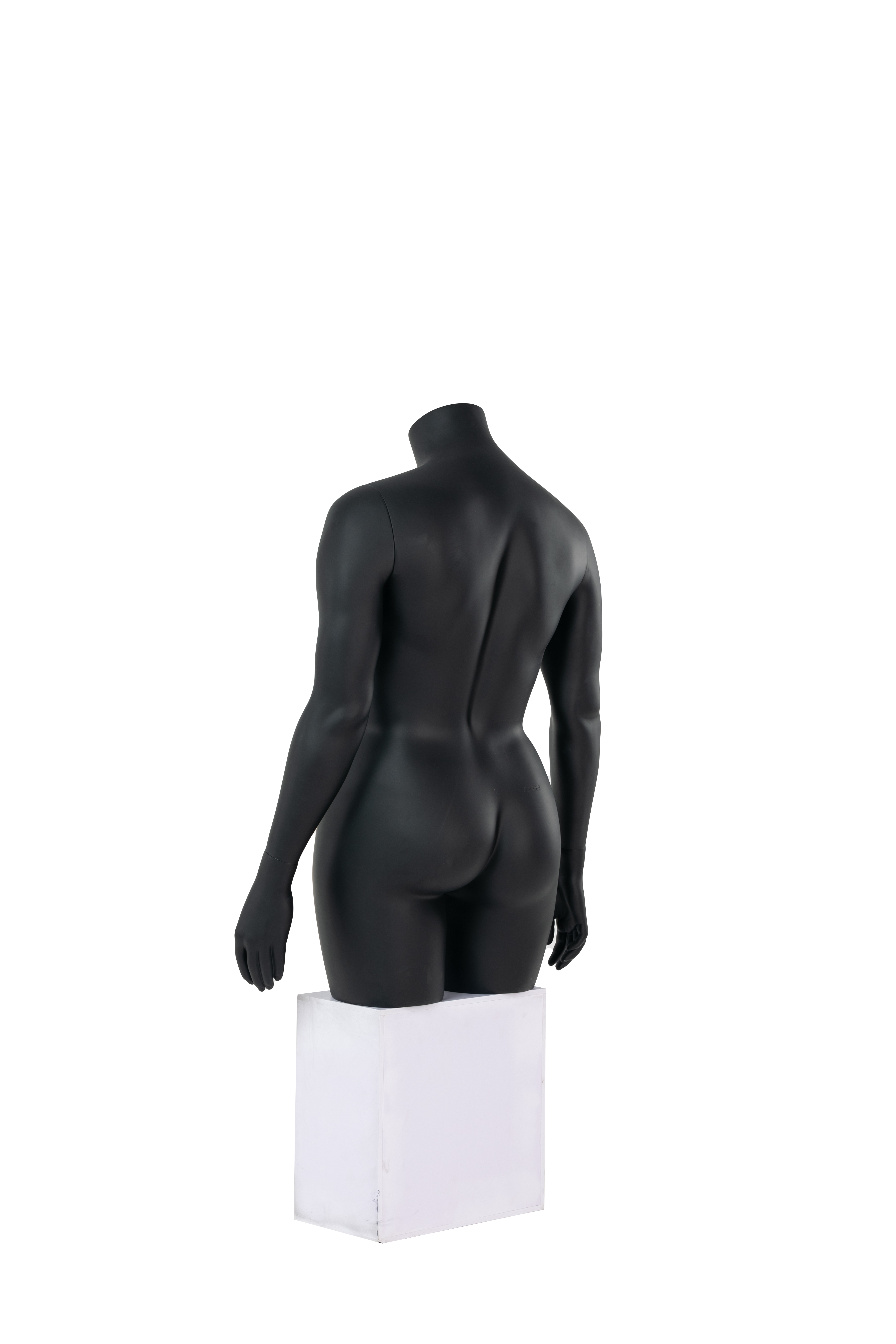 Plus Size Female Half Body Mannequin with Relaxed Arms
