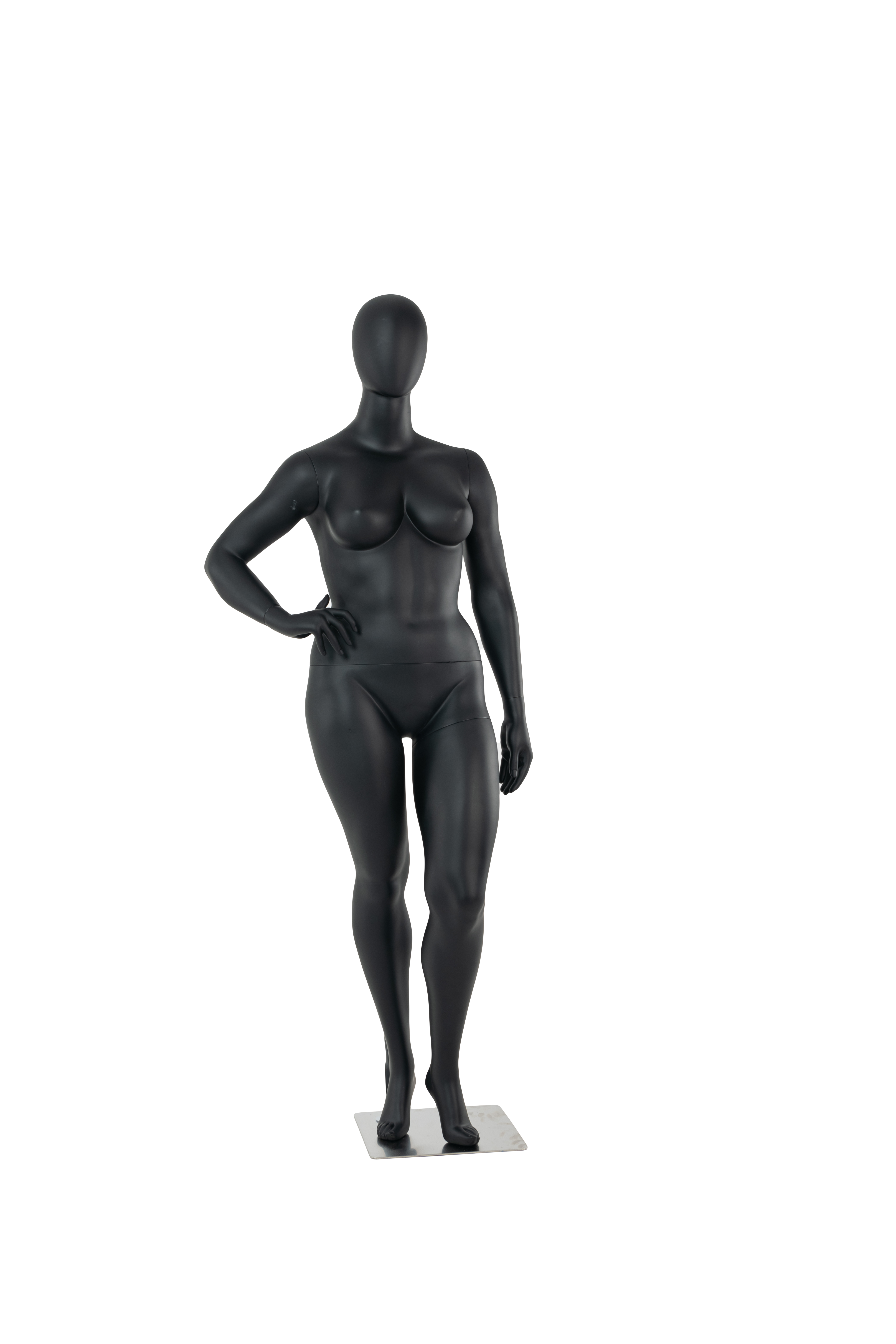 Plus Size Full Body Female Mannequin with One Hand on Hip