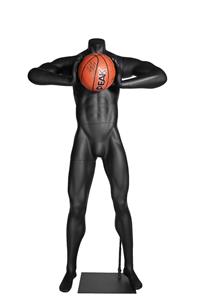 Male Basketball Holding Mannequins