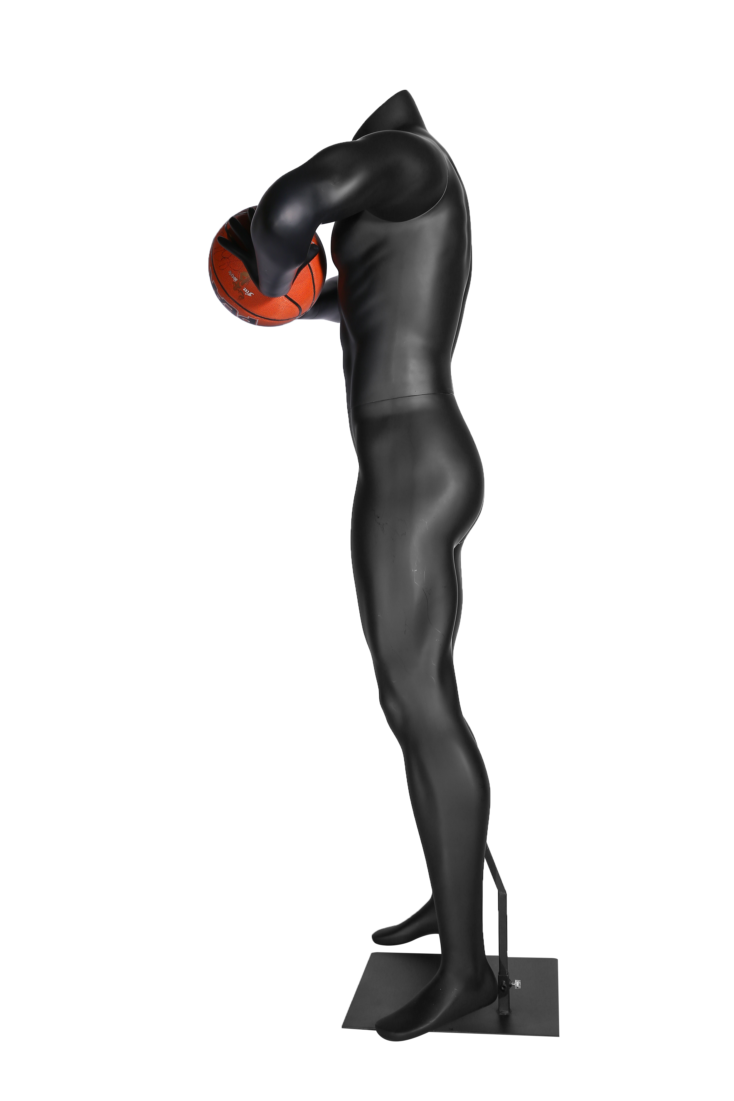 Male Basketball Holding Mannequins