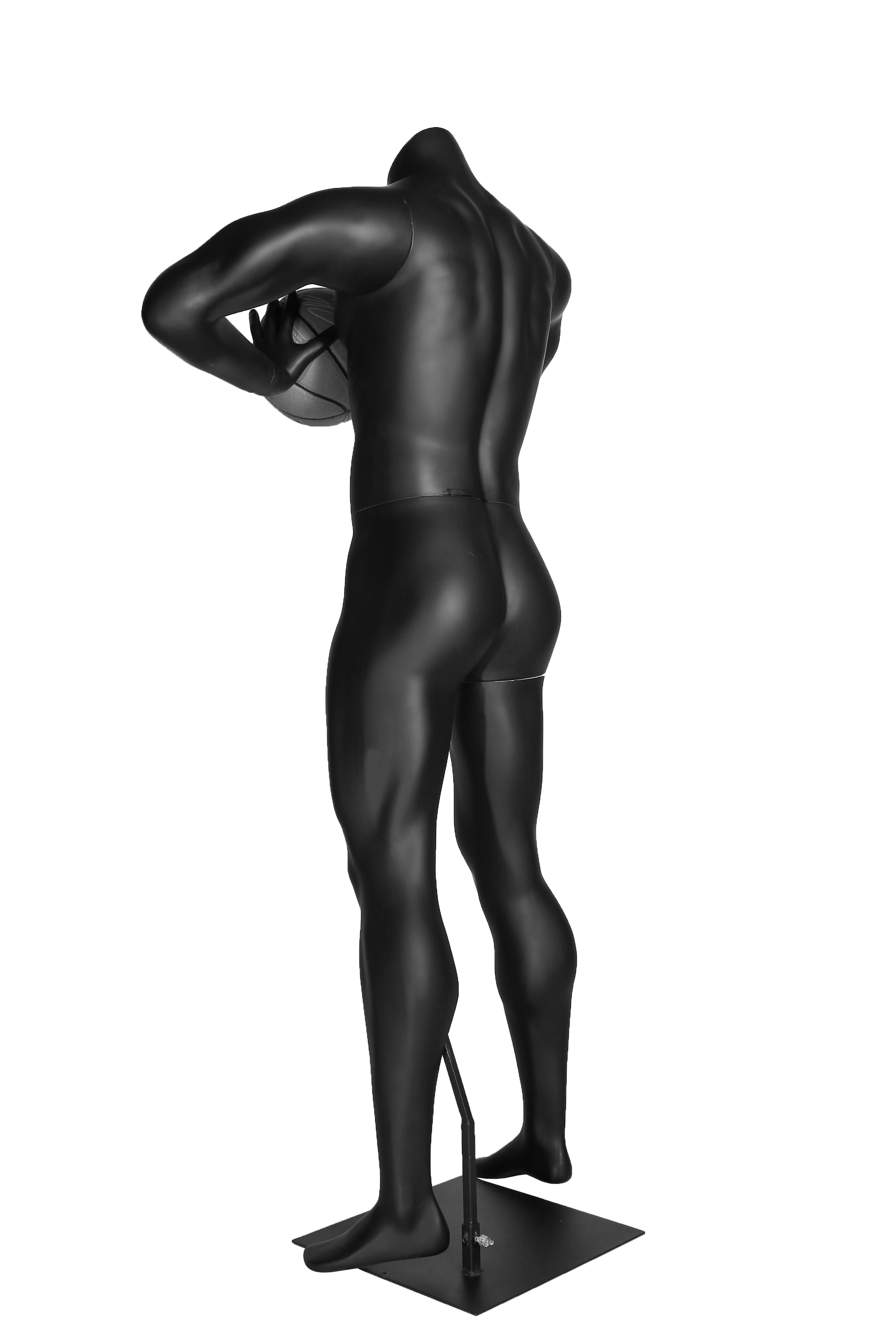 Male Basketball Holding Mannequins