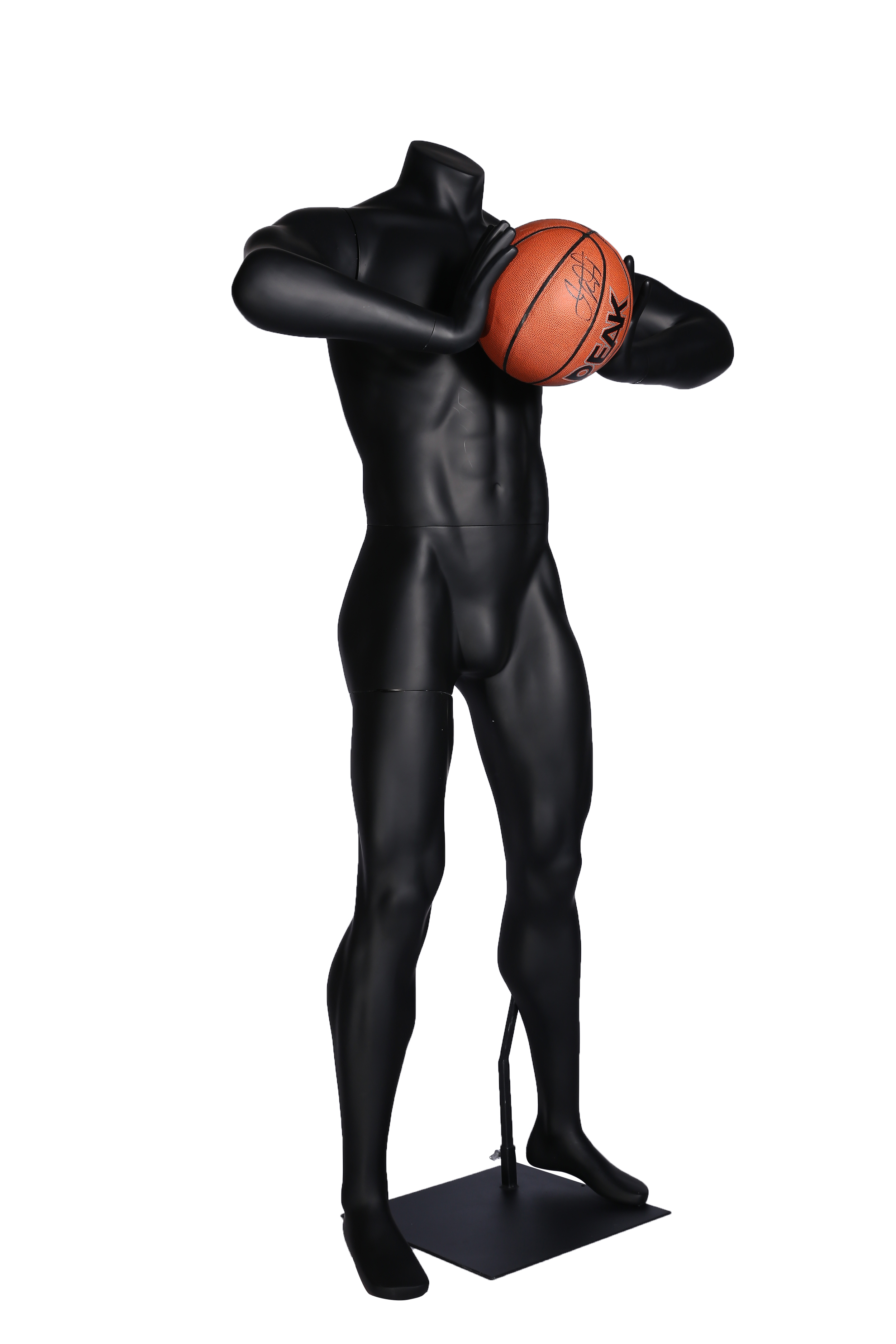 Male Basketball Holding Mannequins