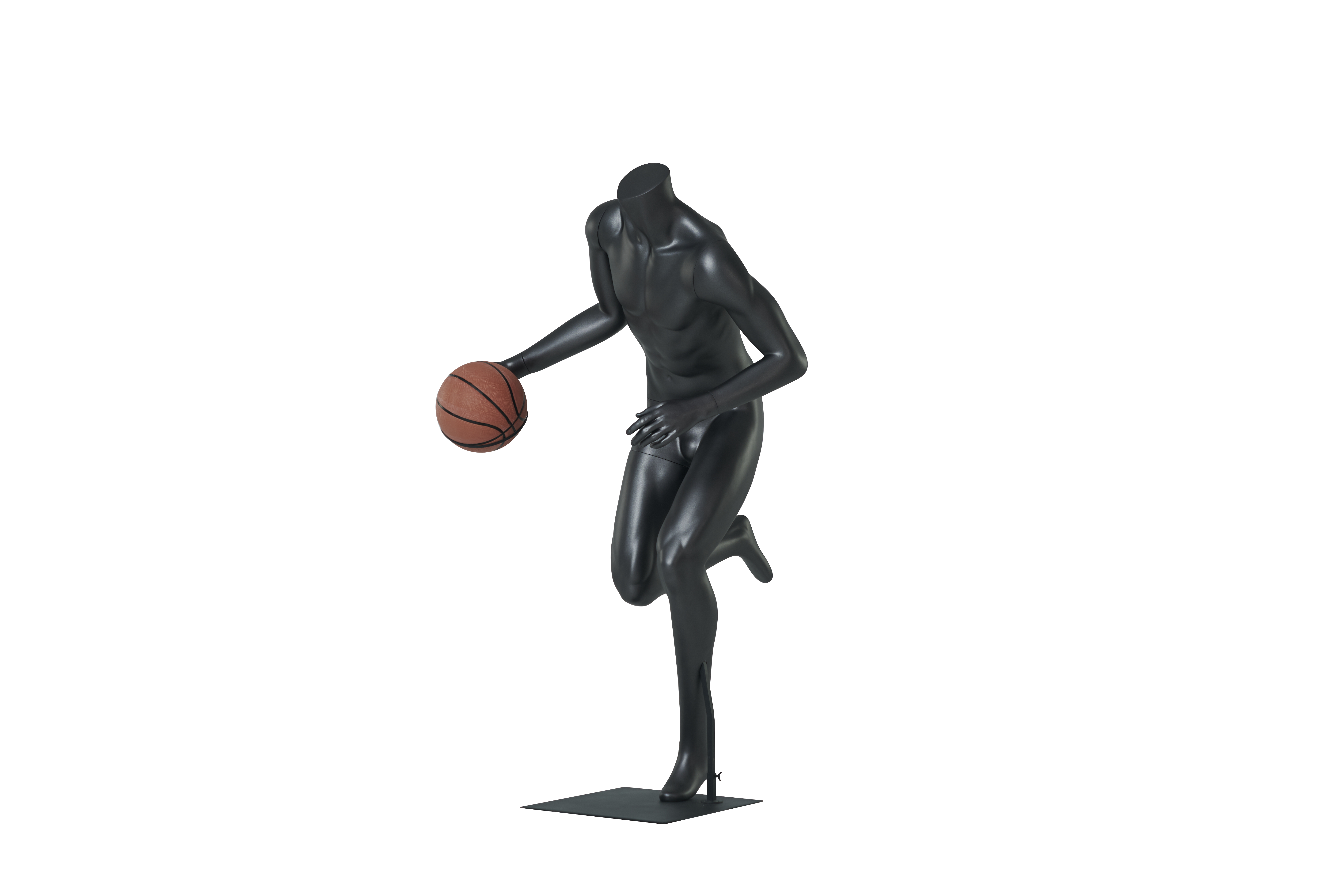 Male Basketball Dribbling Mannequins