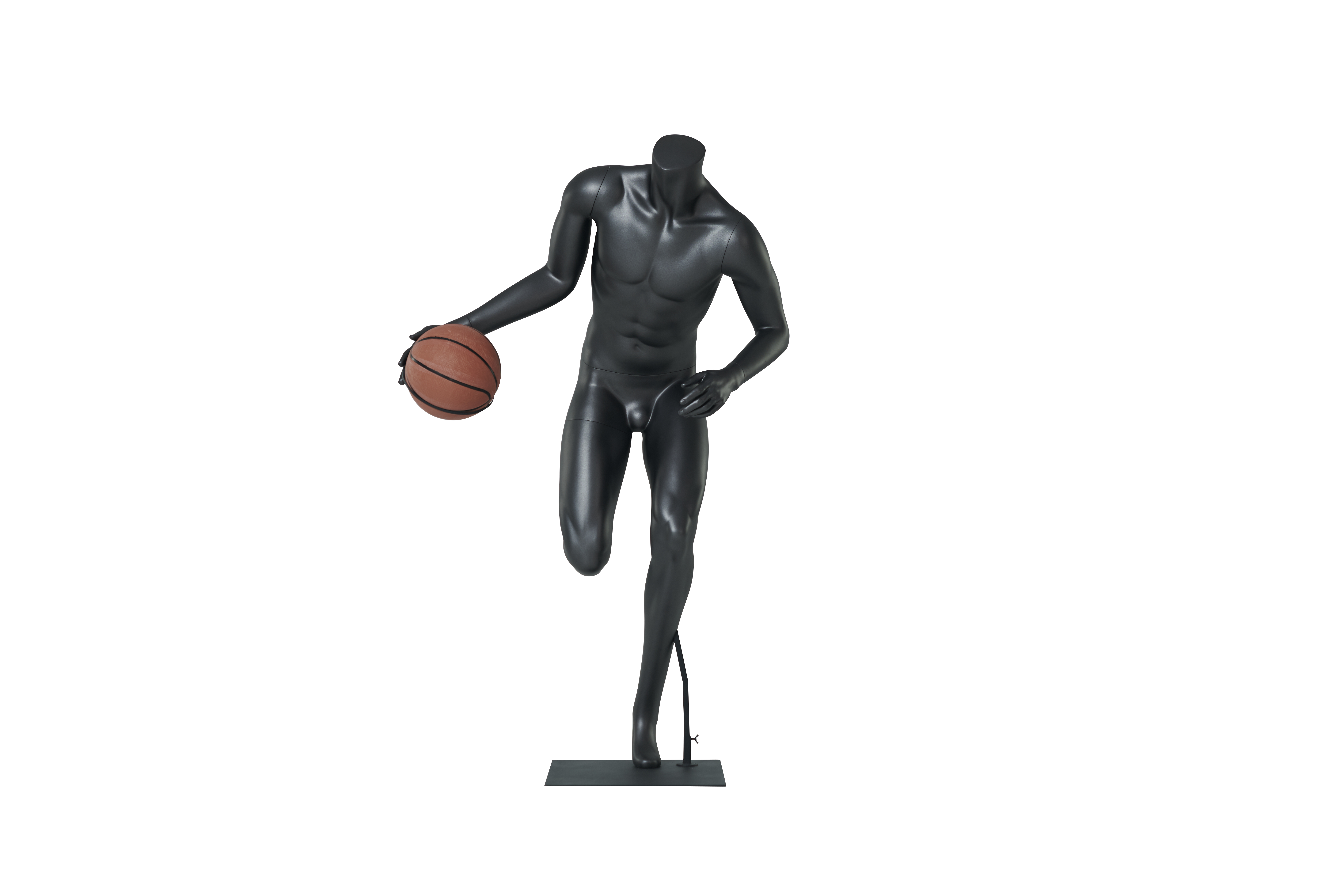 Male Basketball Dribbling Mannequins