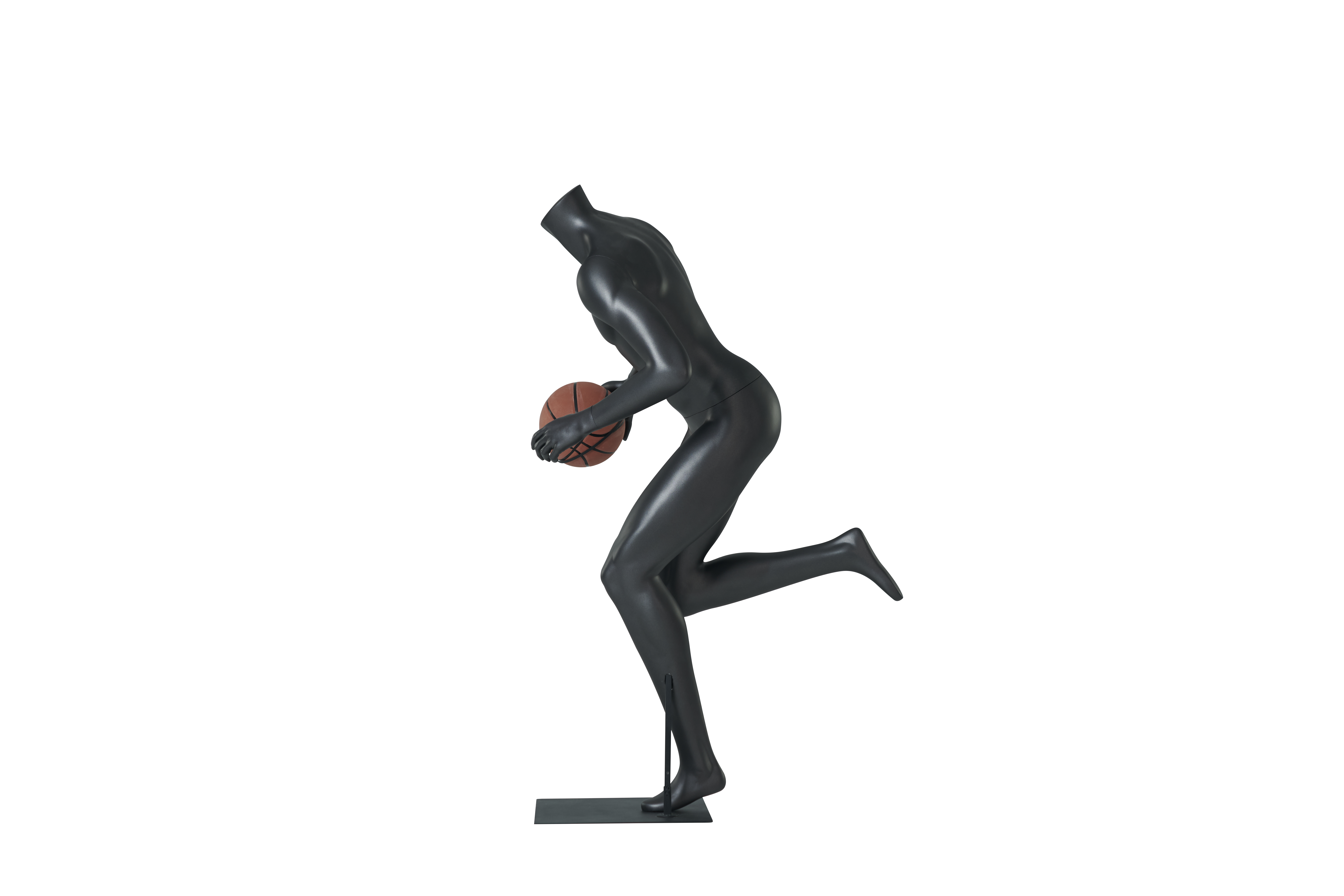 Male Basketball Dribbling Mannequins
