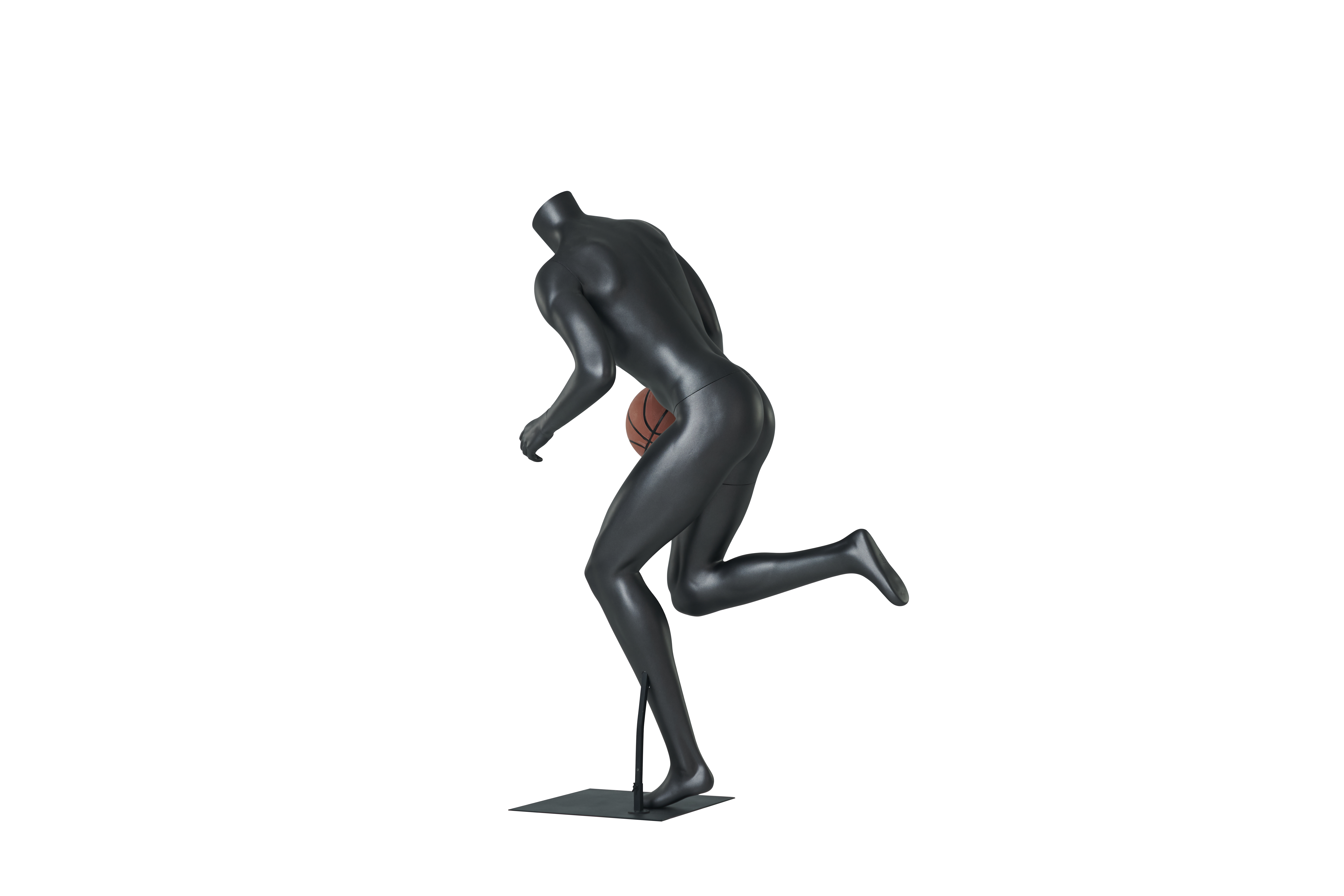 Male Basketball Dribbling Mannequins