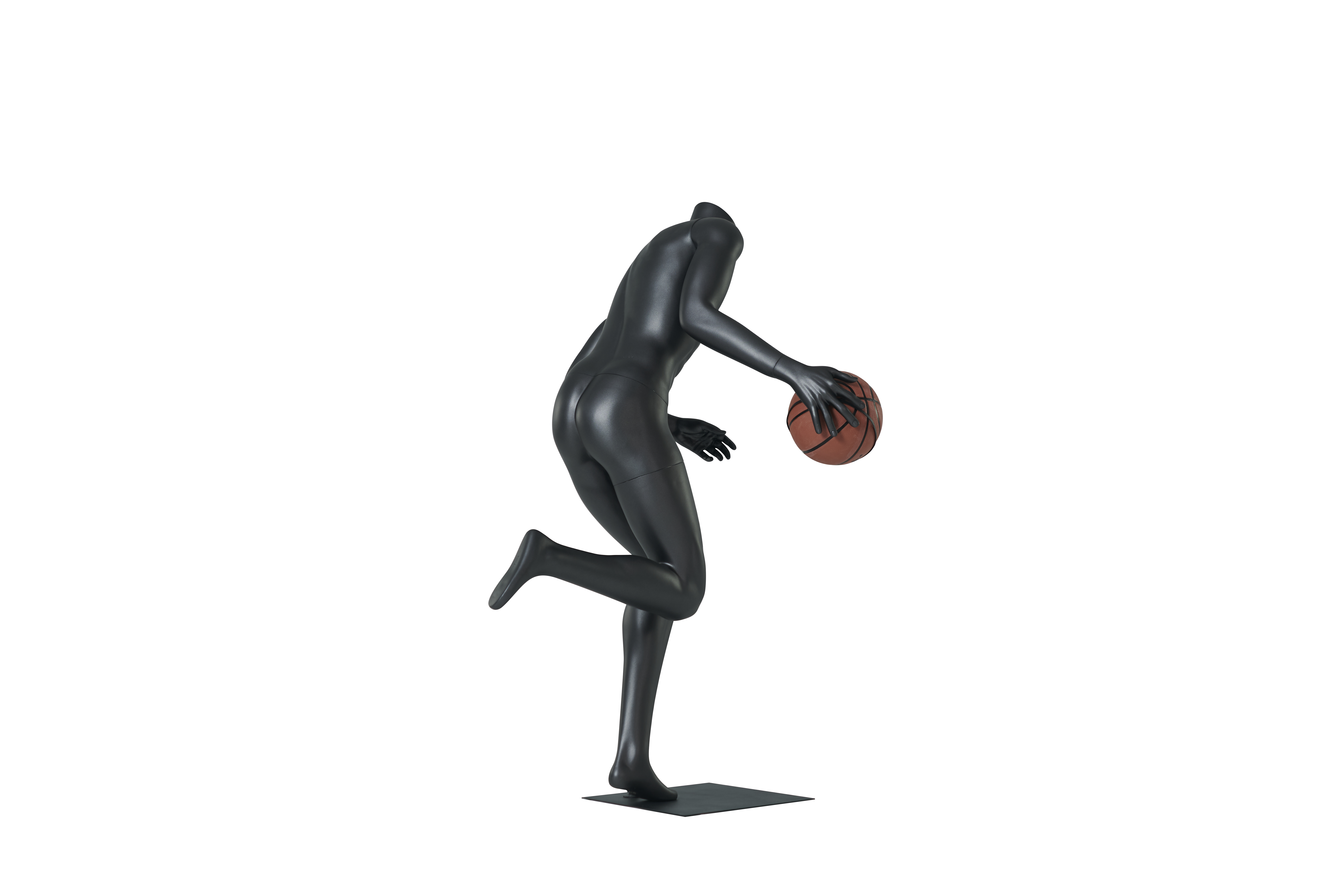 Male Basketball Dribbling Mannequins