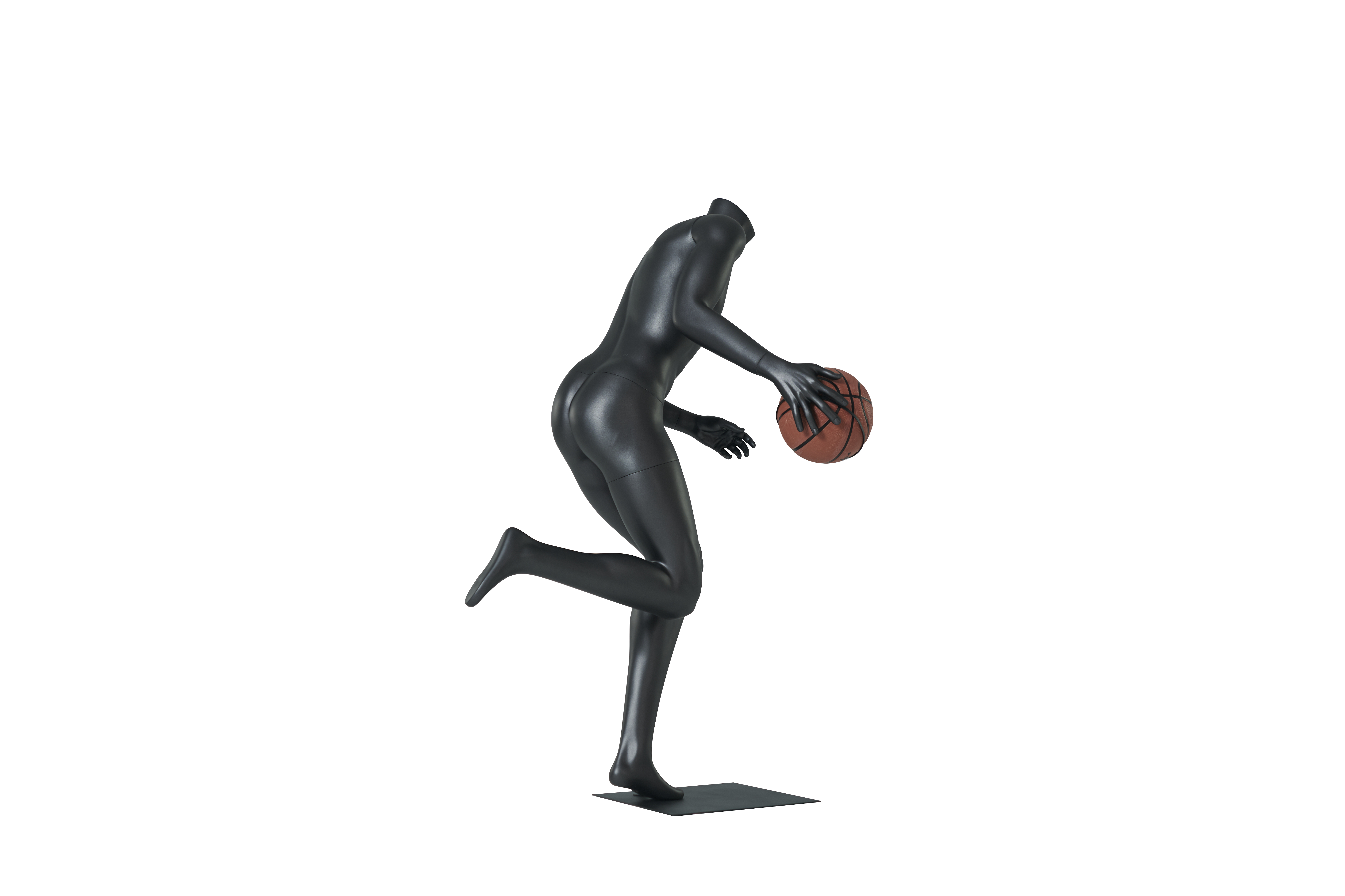 Male Basketball Dribbling Mannequins
