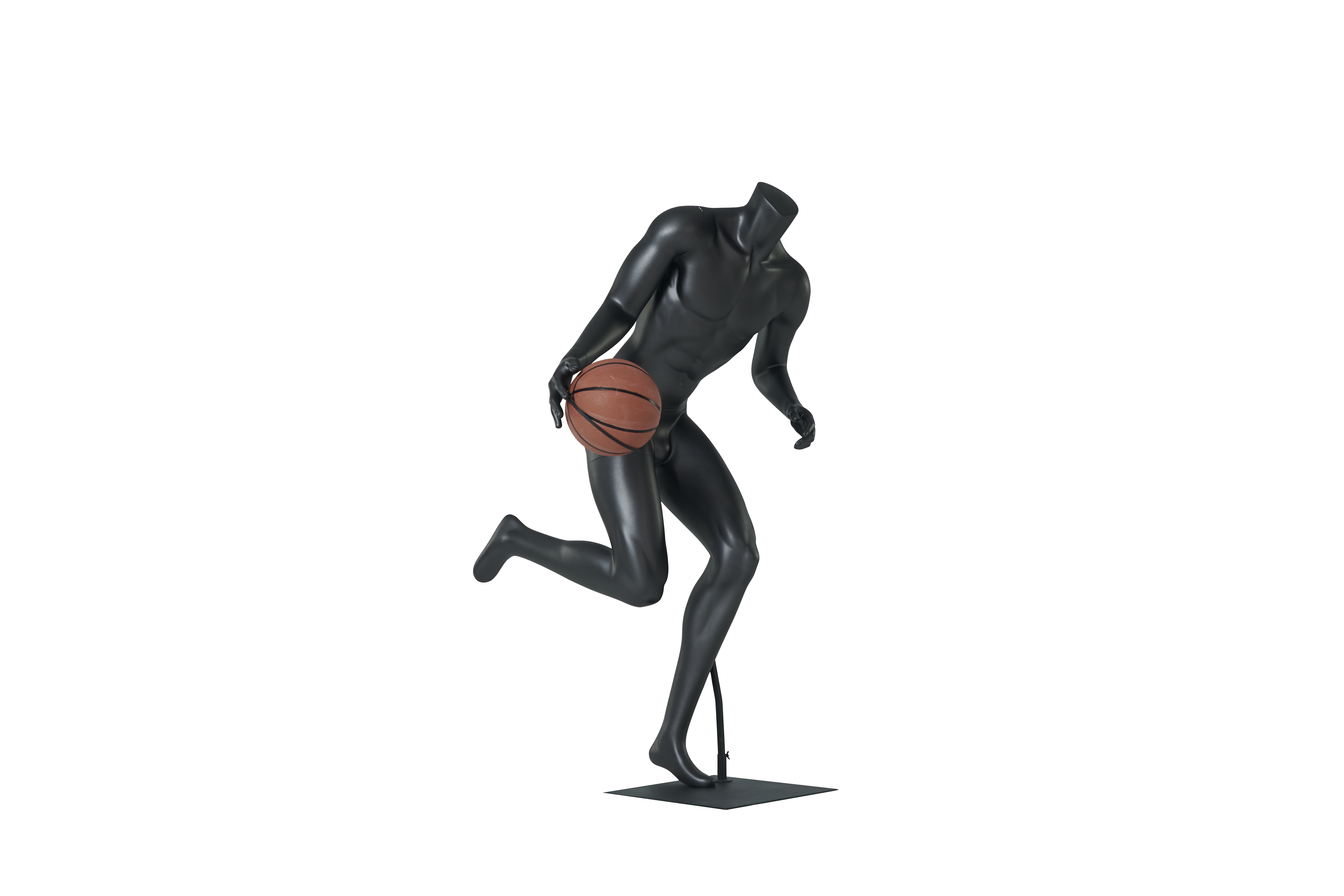 Male Basketball Dribbling Mannequins