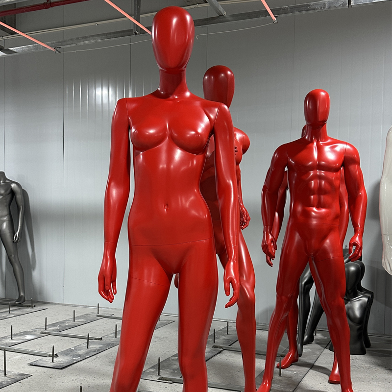 Chinese Red Mannequins fashion male and female dummy