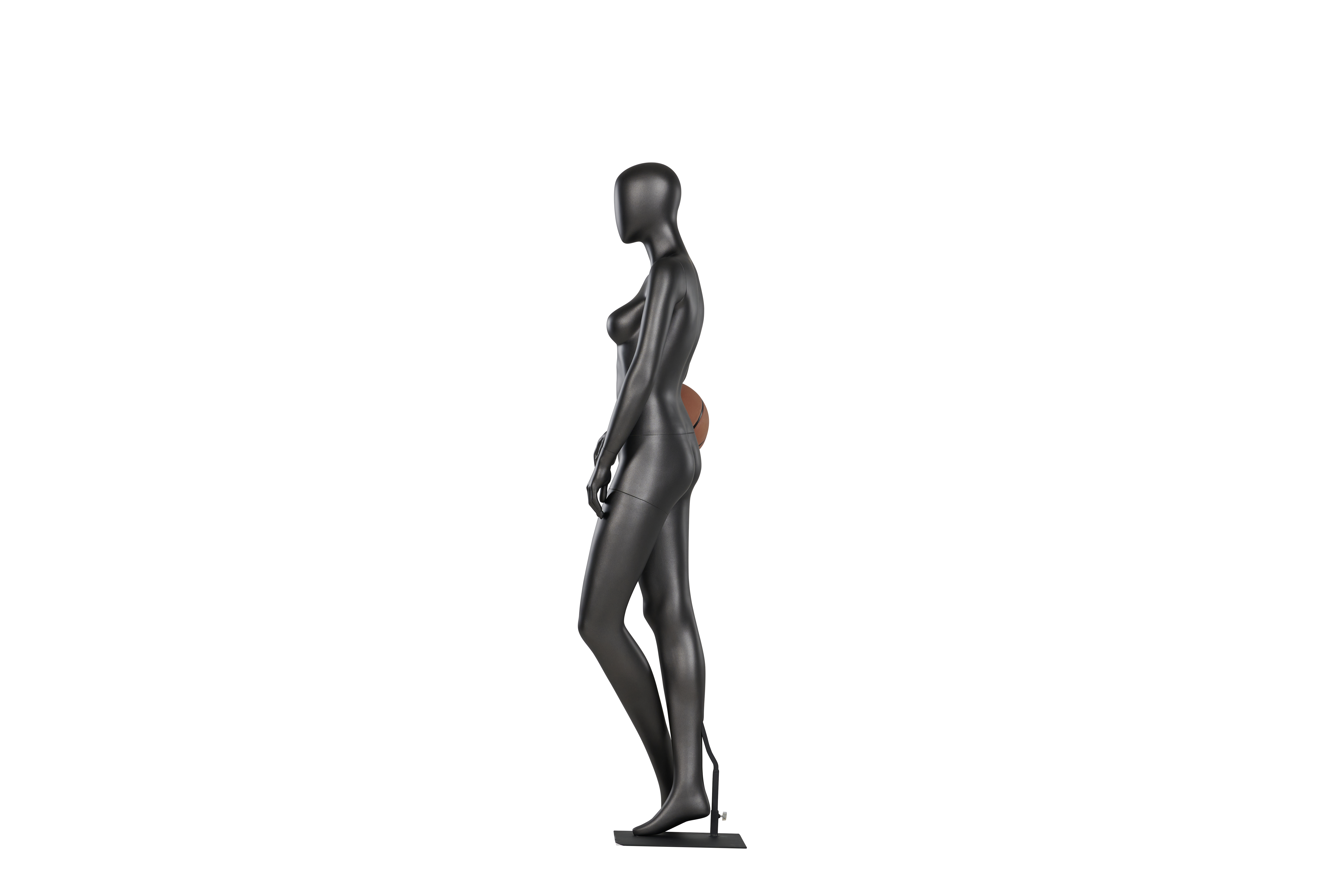 Female Casual Standing Mannequin with Basketball Pose
