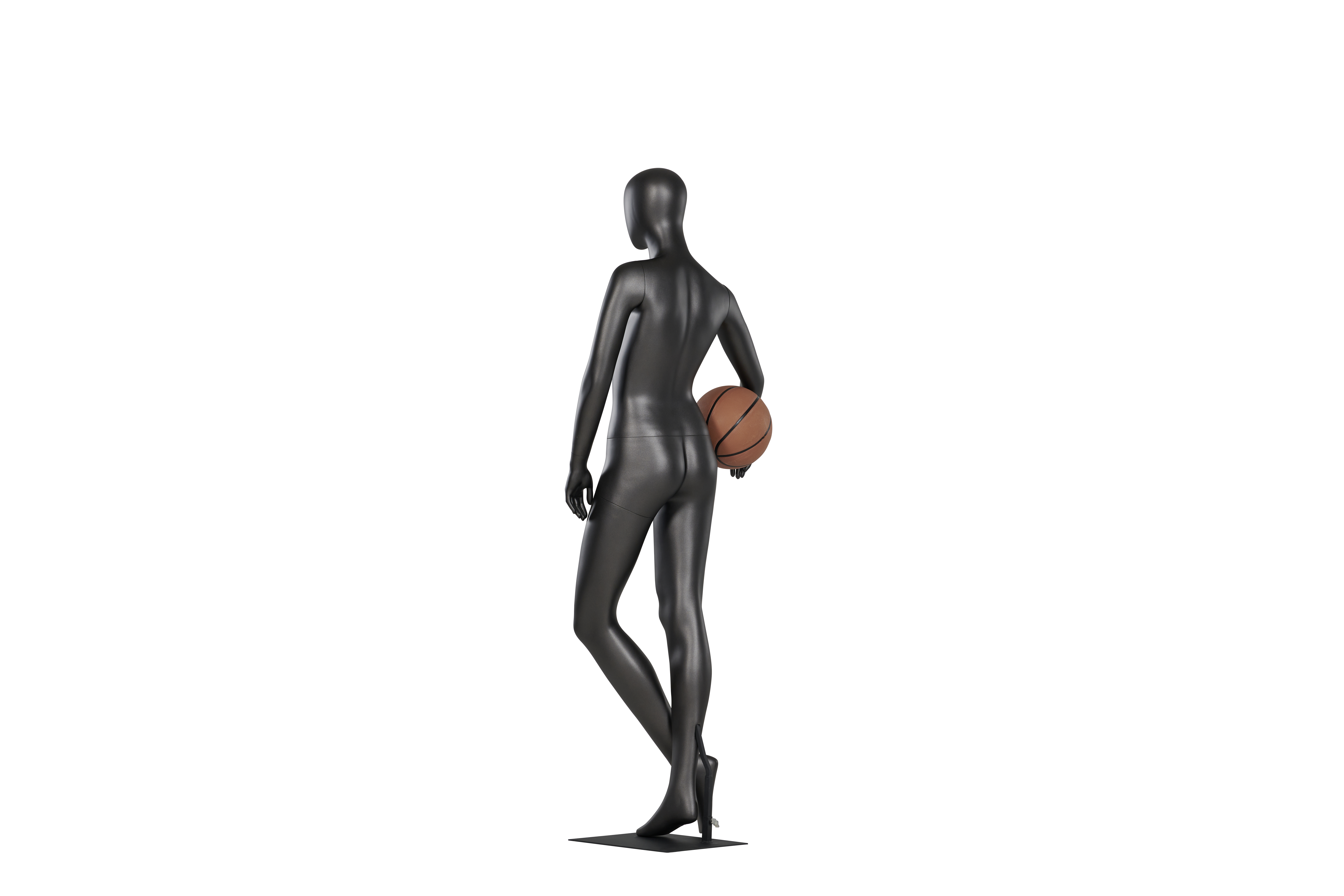 Female Casual Standing Mannequin with Basketball Pose