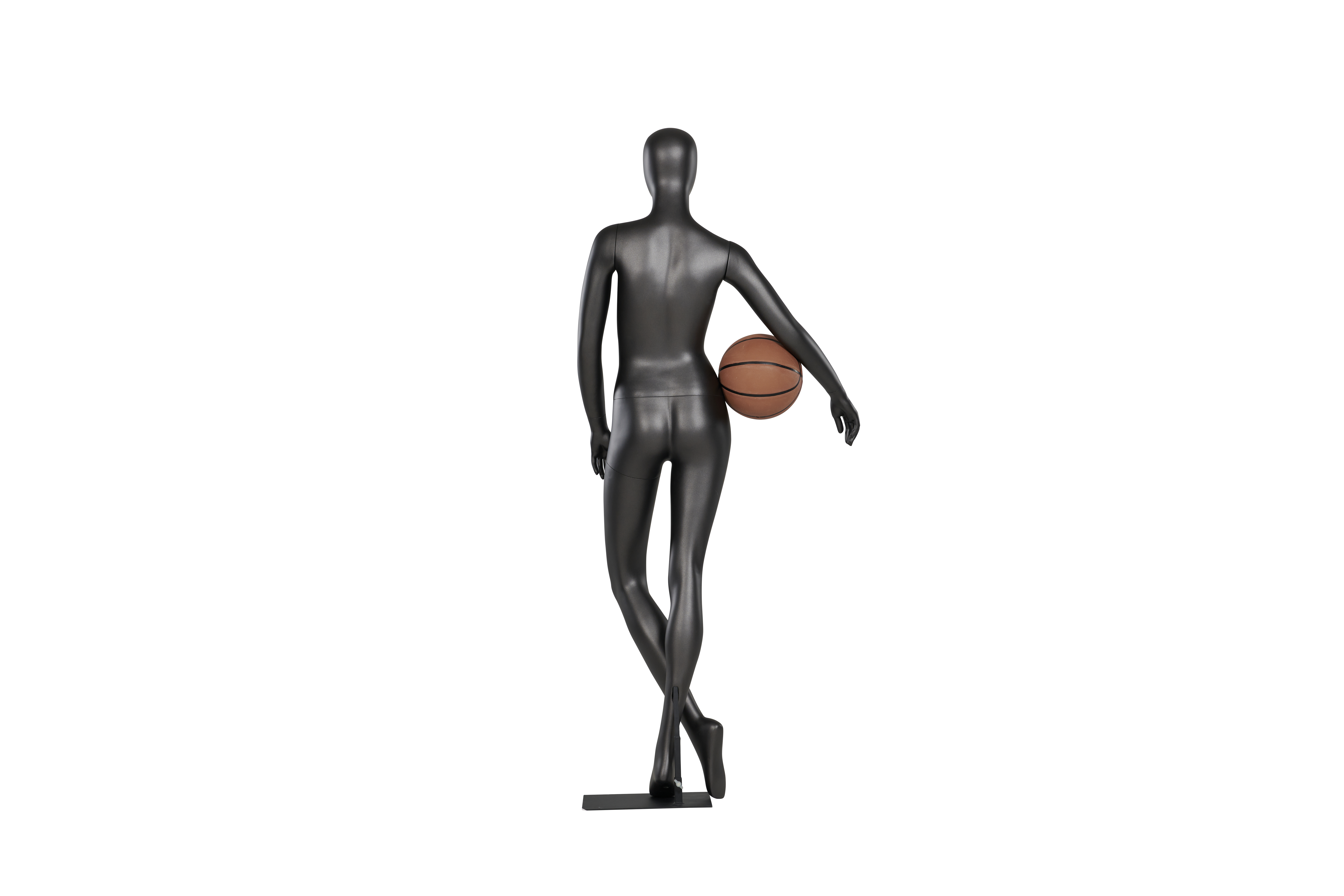Female Casual Standing Mannequin with Basketball Pose