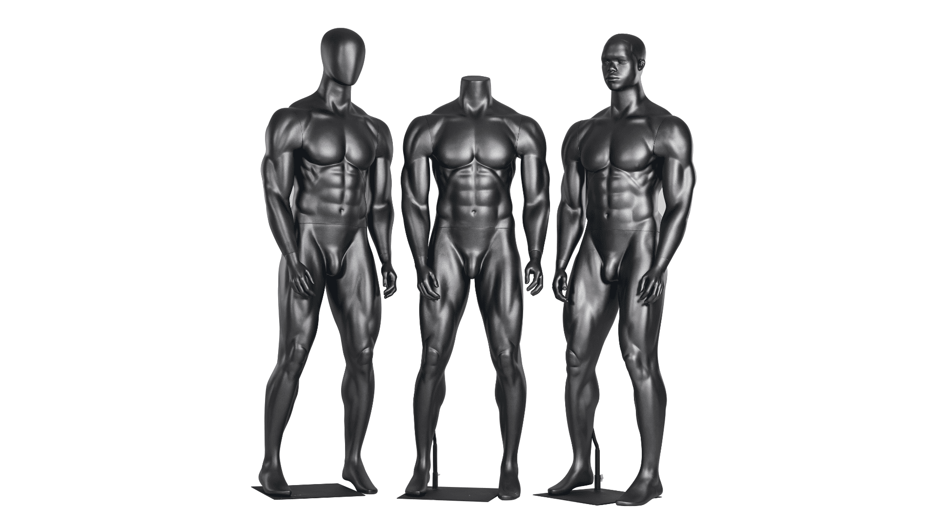 Headless Male Fiberglass Muscular Mannequin