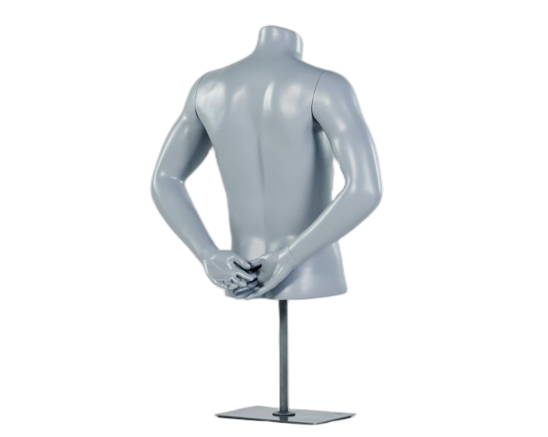 Mannequin de torse féminin mains derrière le dos