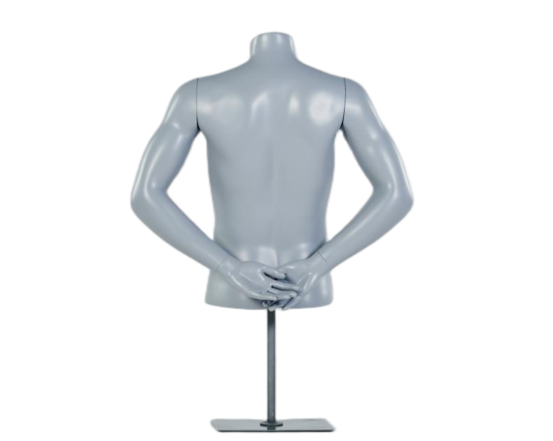 Mannequin de torse féminin mains derrière le dos