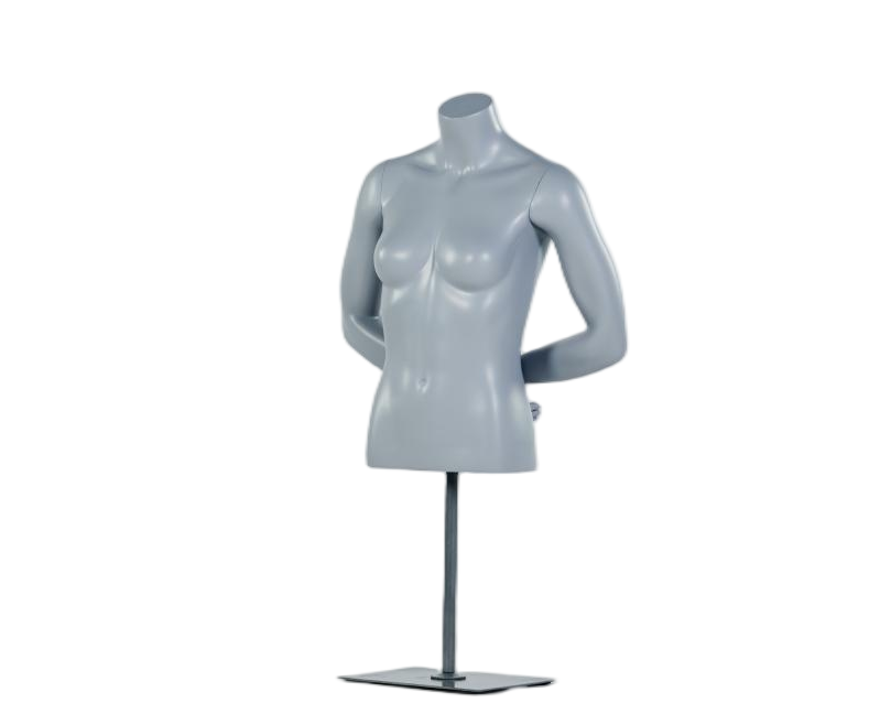 Mannequin de torse féminin mains derrière le dos