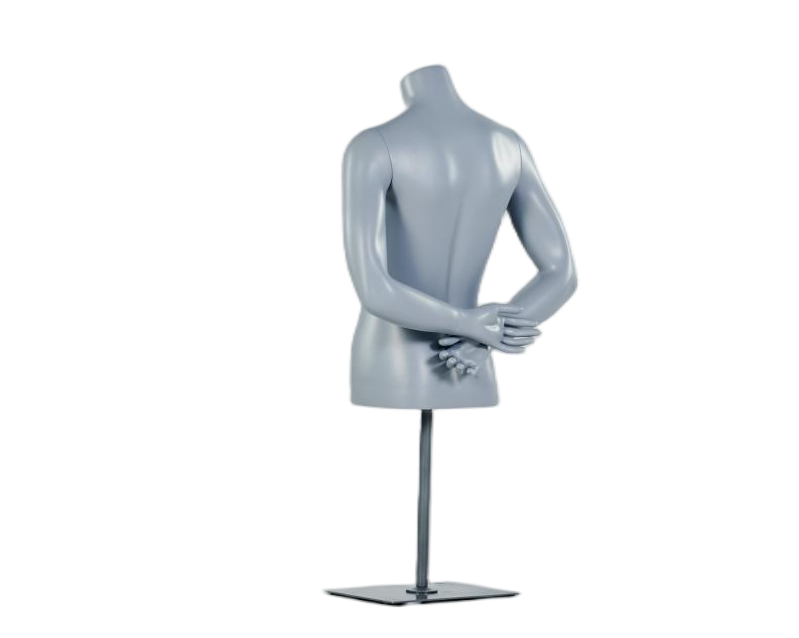 Mannequin de torse féminin mains derrière le dos