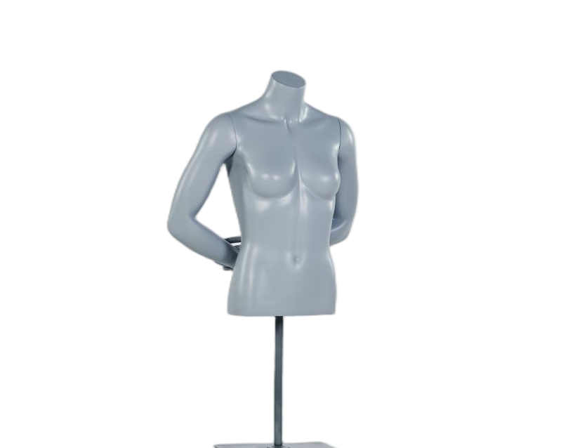 Mannequin de torse féminin mains derrière le dos