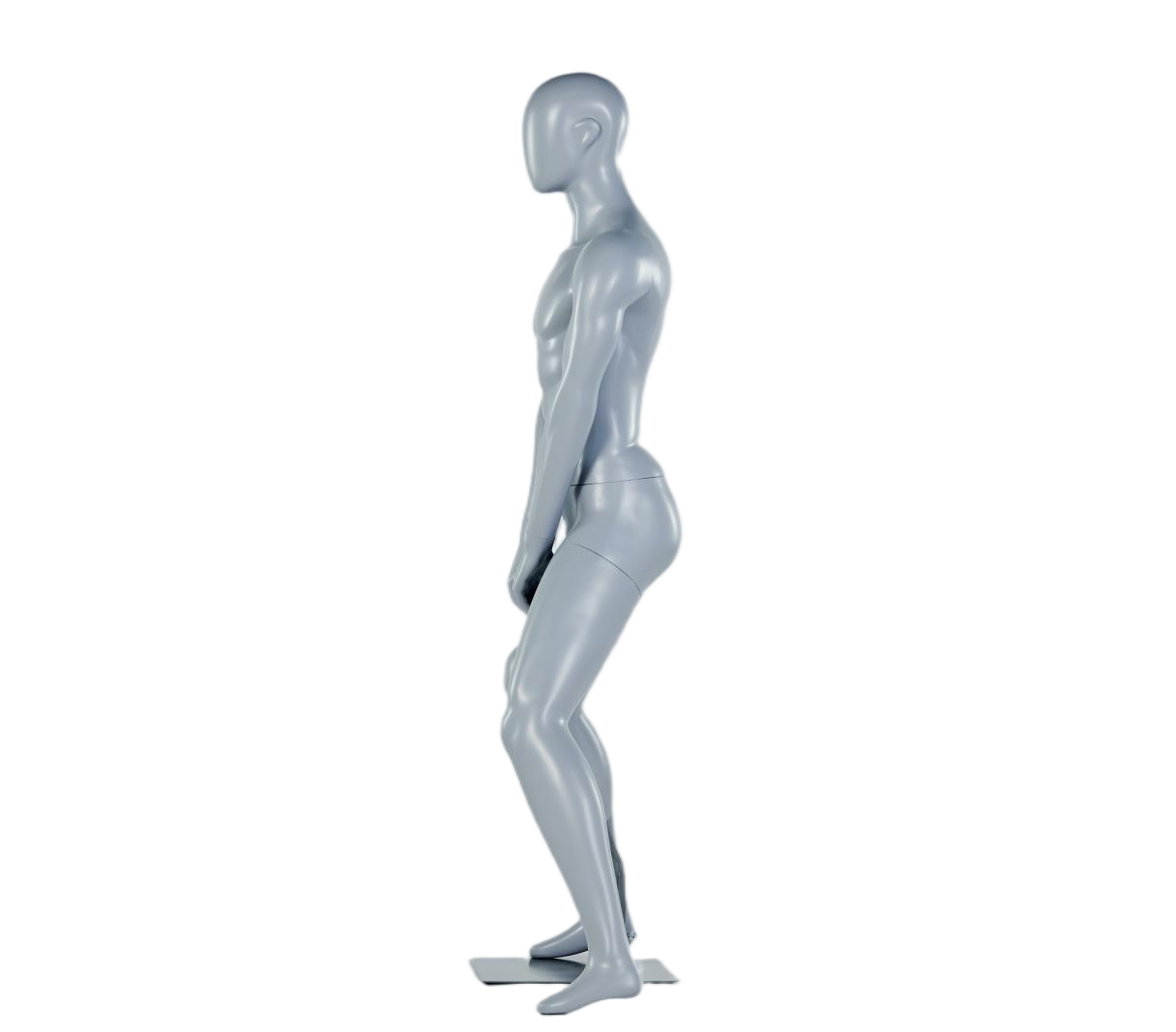 Manichino maschile che solleva kettlebell