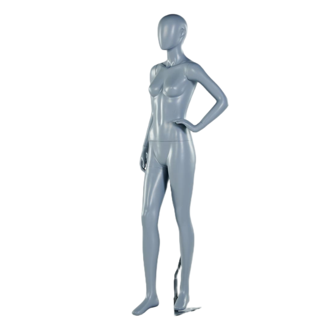 Mannequin femme debout, mains sur les hanches